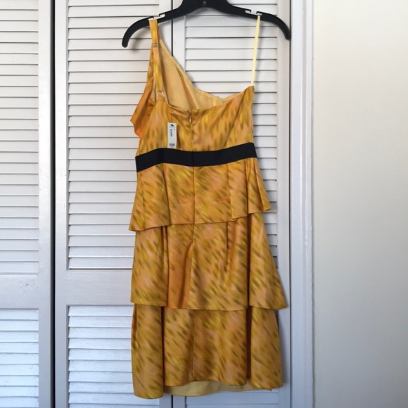 “The Limited” Yellow One Shoulder Dress, Sz 0, NWT - Picture 3 of 3